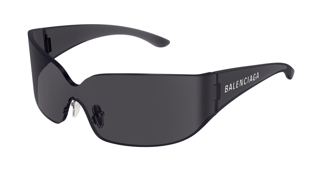 Occhiali da sole balenciaga bb0421s 001 gris mask unisex taglia 99mm - Vista principale