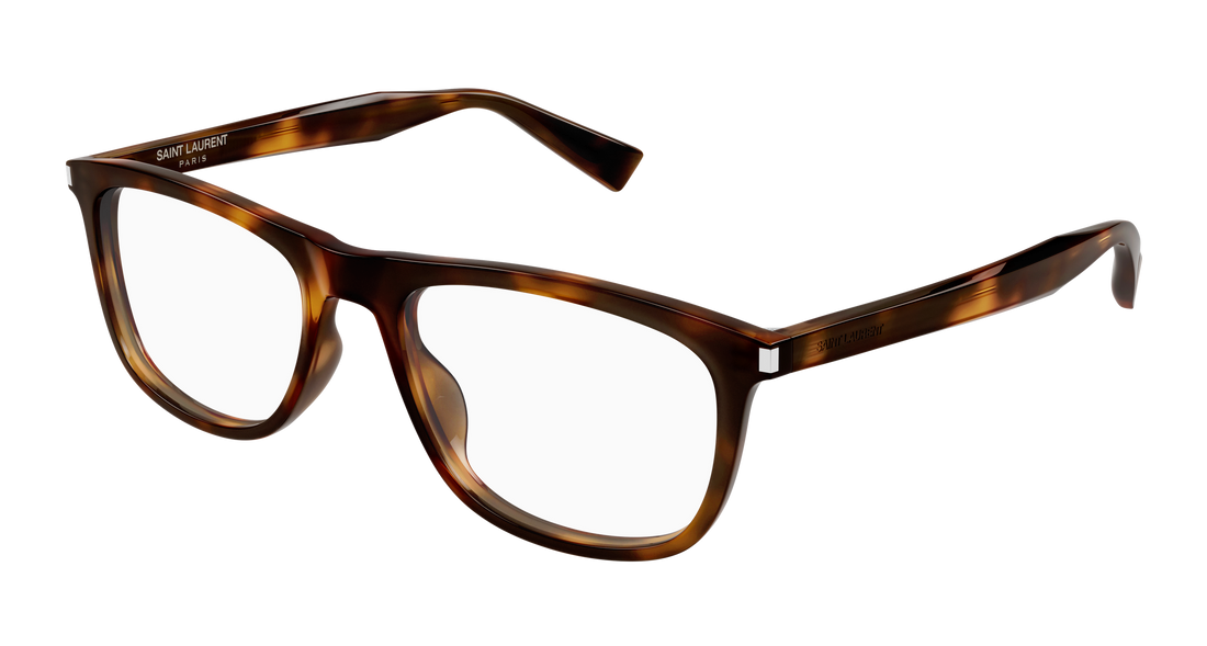 Prescription glasses saint laurent sl 812 003 havana square unisex size 56mm - Main view