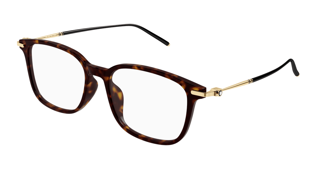 Brillen montblanc mb0413oa 003 havana cat eye masculino größe 54mm - Hauptansicht