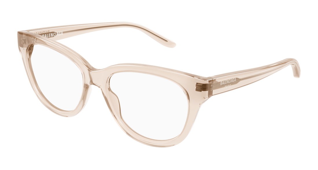 Brillen balenciaga bb0441o 014 beige butterfly femenino maat 56mm - Hoofdaanzicht