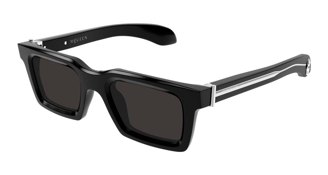 Sunglasses alexander mcqueen am0506s 001 negro square masculino size 50mm - Main view
