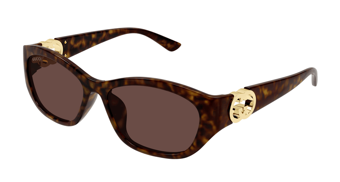Sonnenbrillen gucci gg1826sk 002 havana round femenino größe 57mm - Hauptansicht