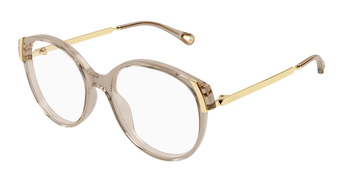 Brillen chloé ch0328o 008 marron round/oval/panthos femenino größe 54mm - Hauptansicht