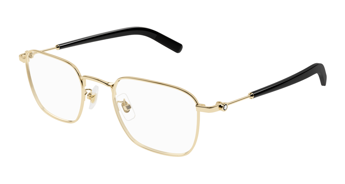 Occhiali da vista montblanc mb0389o 001 dorado square masculino taglia 50mm - Vista principale