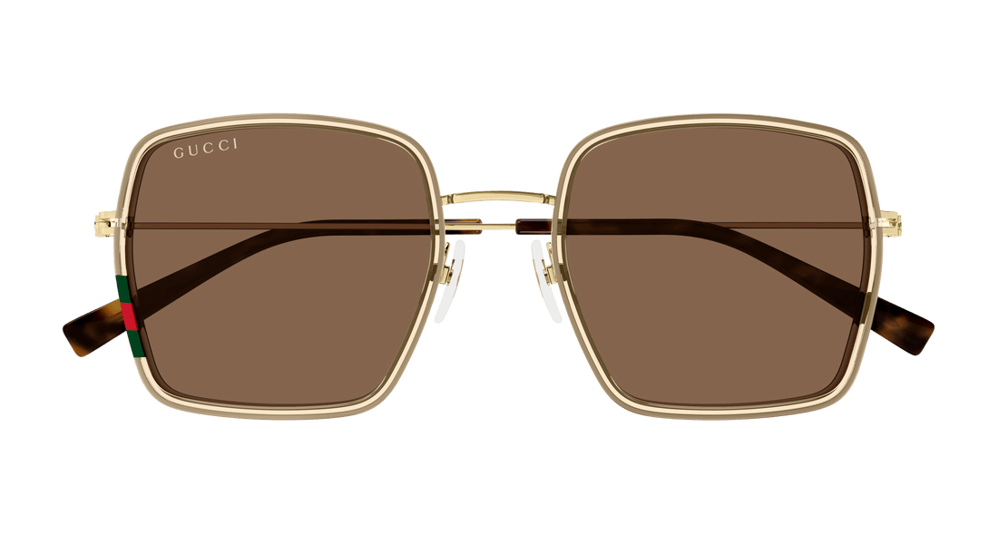 Occhiali da sole gucci gg1848s 003 beige square femenino taglia 52mm - Vista dettagliata