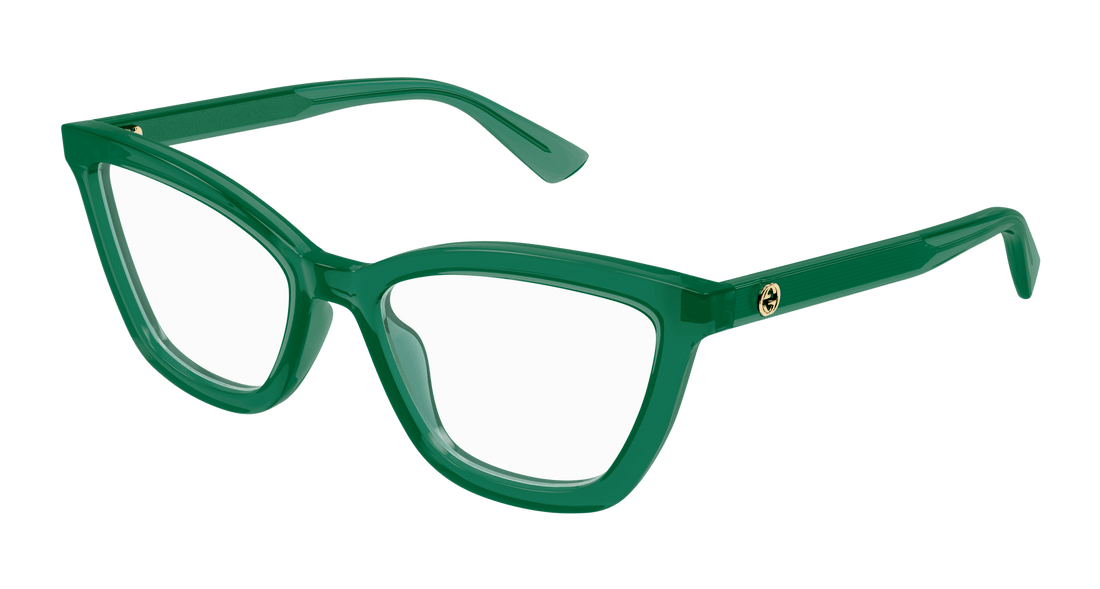 Occhiali da vista gucci gg1686o 010 verde round femenino taglia 54mm - Vista principale