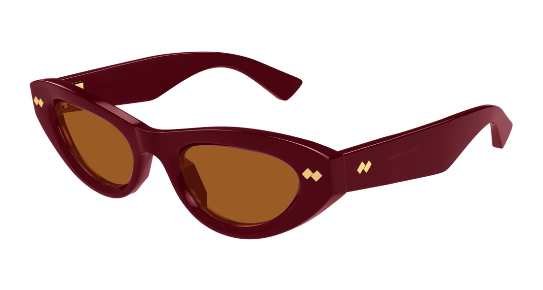 Lunettes de soleil bottega veneta bv1350s 005 burdeos cat eye femenino taille 50mm - Vue principale
