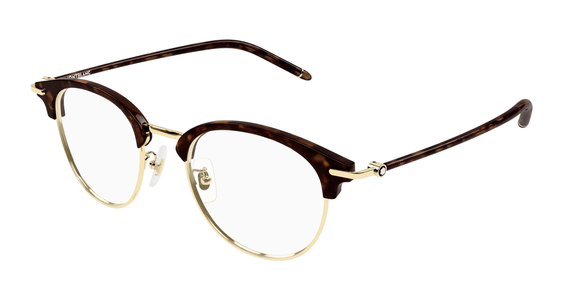 Brillen montblanc mb0408o 003 dorado square masculino größe 49mm - Hauptansicht