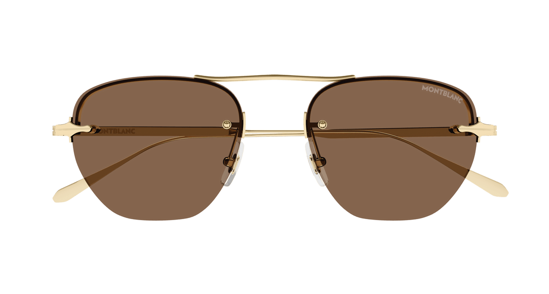 Sonnenbrillen montblanc mb0404s 002 dorado round masculino größe 52mm - Detailansicht