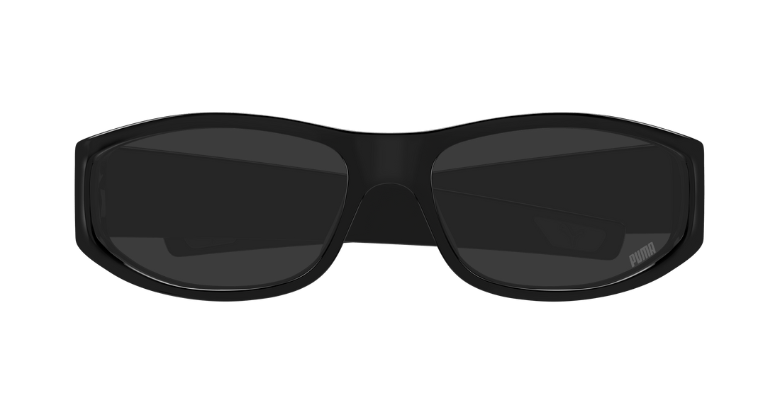 Gafas de sol puma pu0483s 001 negro round masculino talla 65mm - Vista de detalle