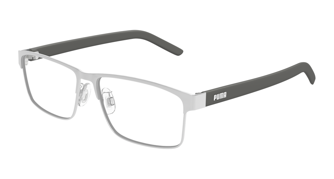 Occhiali da vista puma pu0504oa 002 plateado rectangular / squared unisex taglia 57mm - Vista principale