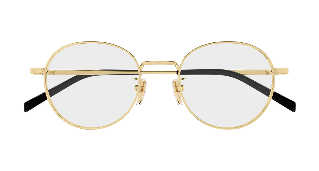 Occhiali da vista gucci gg2004oa 002 dorado round/oval/panthos femenino taglia 50mm - Vista dettagliata