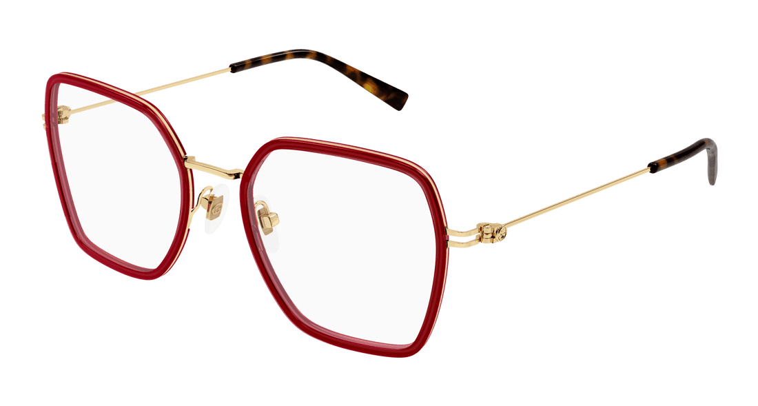 Óculos graduados gucci gg1850o 004 burdeos square femenino tamanho 51mm - Vista principal