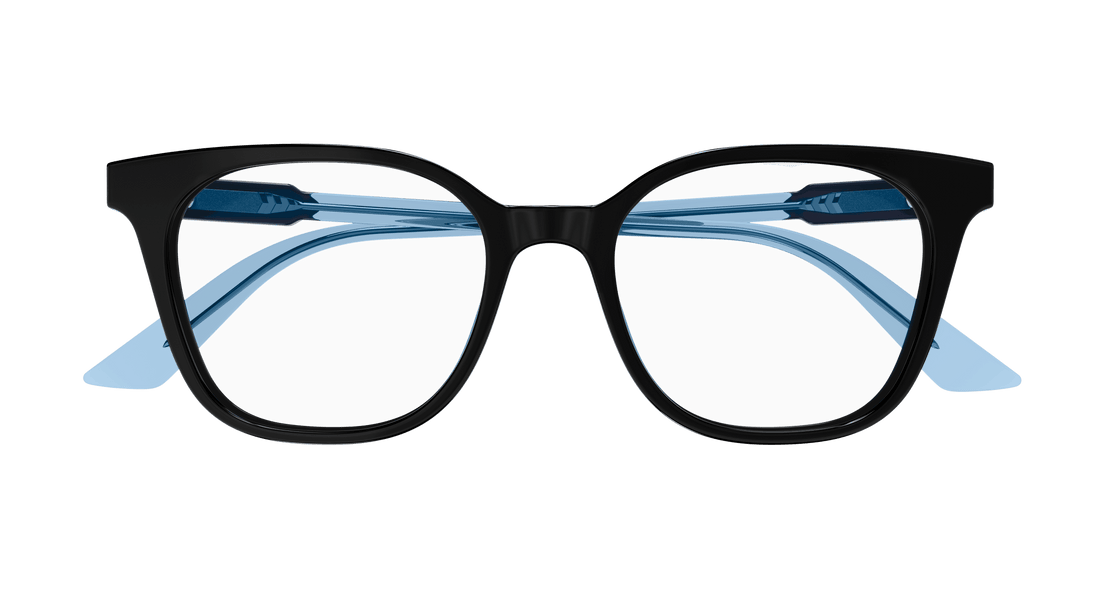 Óculos graduados gucci gg1821o 003 negro round masculino tamanho 51mm - Vista de detalhe