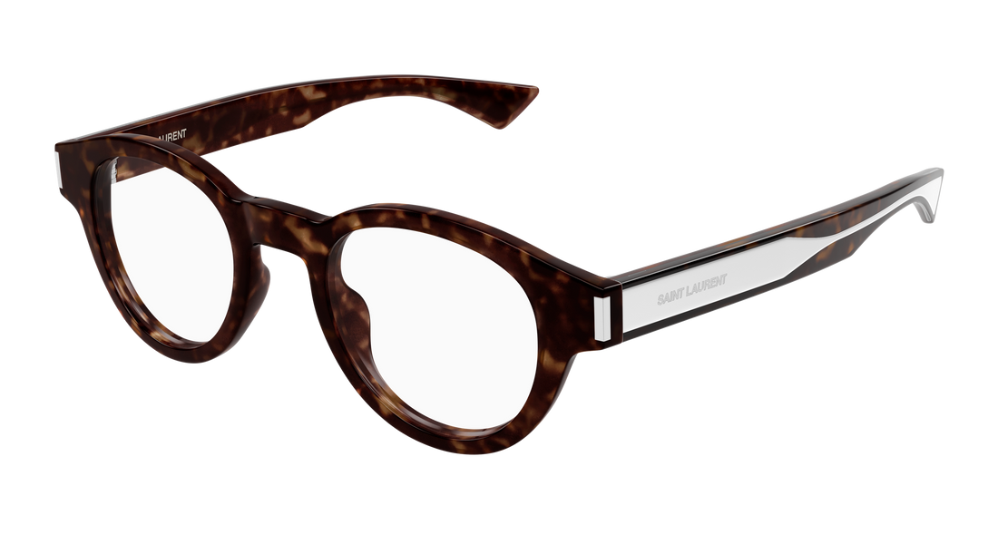 Óculos graduados saint laurent sl 792 002 havana round unisex tamanho 46mm - Vista principal