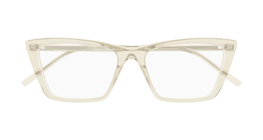 Prescription glasses saint laurent sl 737 mica thin opt 007 amarillo rectangular / squared femenino size 54mm - Detailed view