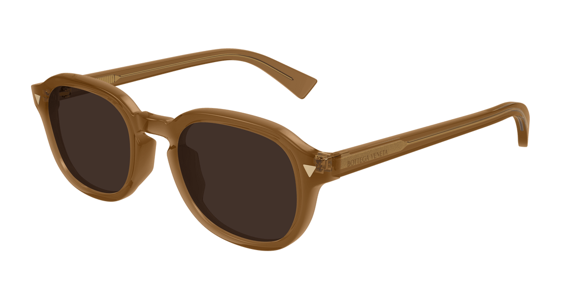 Lunettes de soleil bottega veneta bv1364s 004 marron round masculino taille 49mm - Vue principale