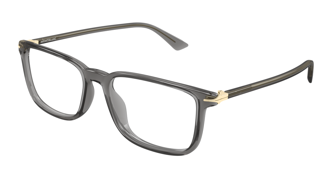 Occhiali da vista montblanc mb0437o 008 gris rectangular / squared masculino taglia 56mm - Vista principale