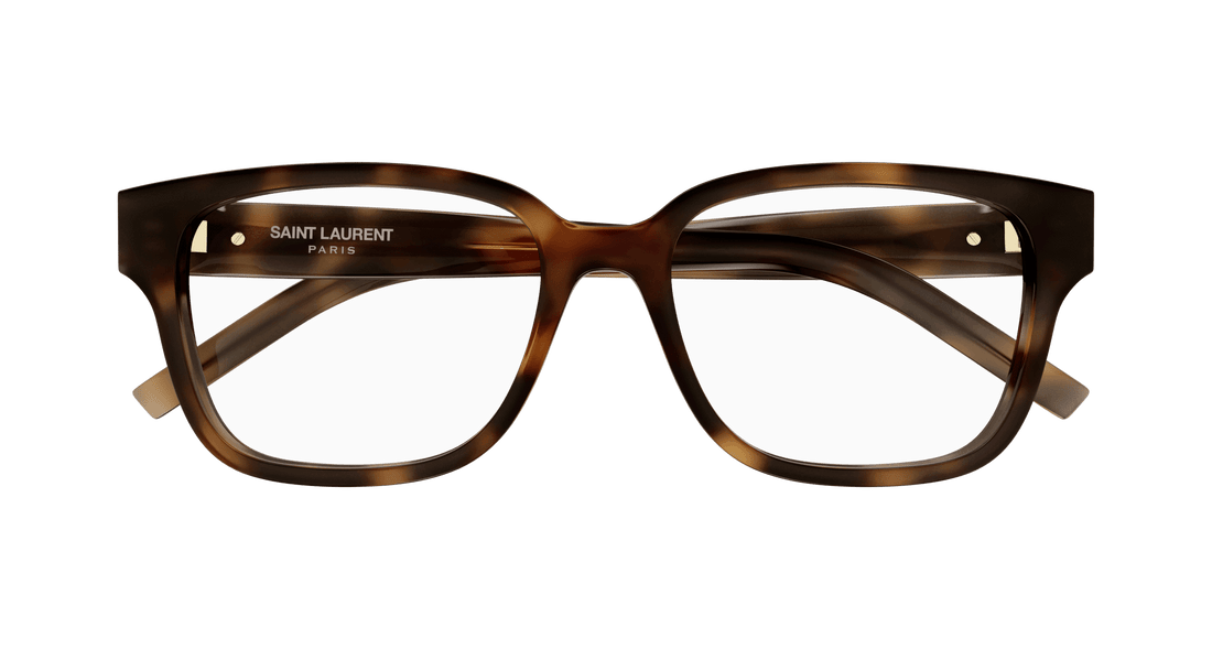 Prescription glasses saint laurent sl m150 003 havana square femenino size 55mm - Detailed view