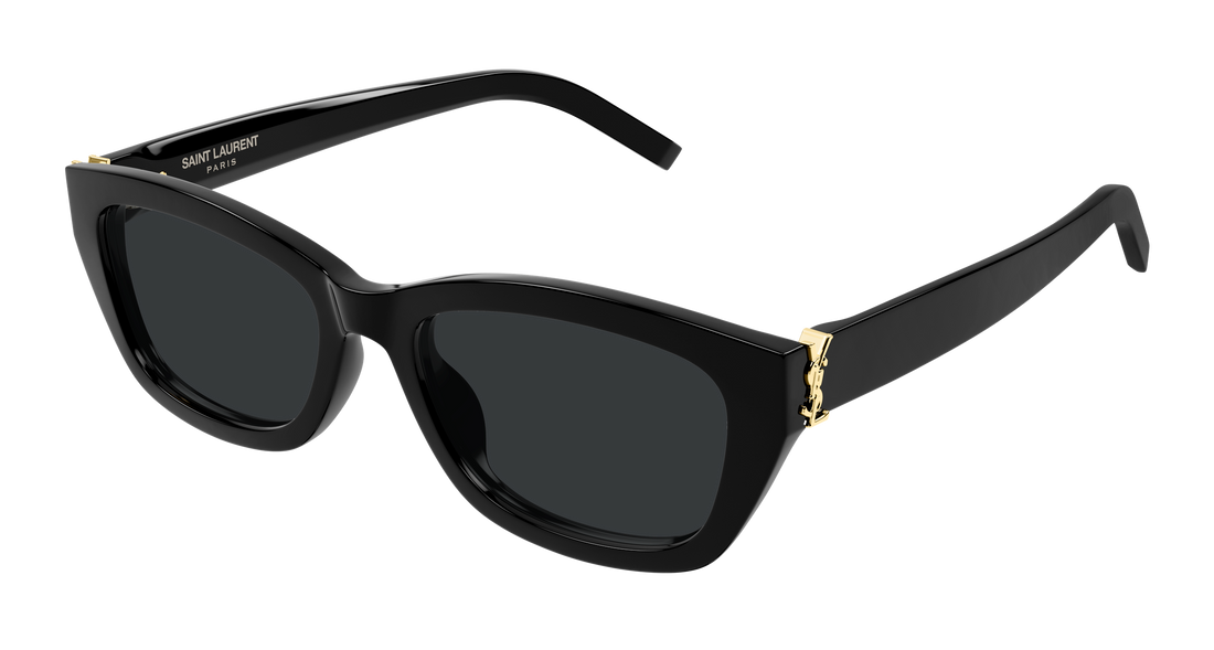 Lunettes de soleil saint laurent sl m153 001 negro rectangular / squared femenino taille 55mm - Vue principale