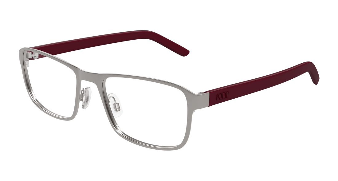Óculos graduados puma pu0498o 003 rutenio square masculino tamanho 56mm - Vista principal