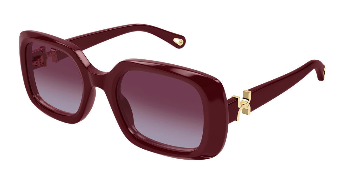Occhiali da sole chloé ch0333s 004 rojo rectangular / squared femenino taglia 53mm - Vista principale