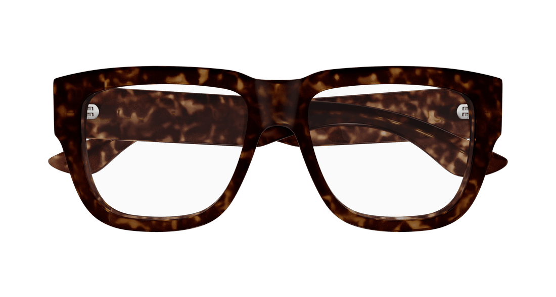 Gafas graduadas alexander mcqueen am0510o 002 havana square unisex talla 55mm - Vista de detalle
