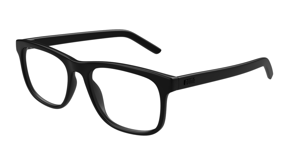 Óculos graduados puma pu0496o 001 negro square masculino tamanho 55mm - Vista principal