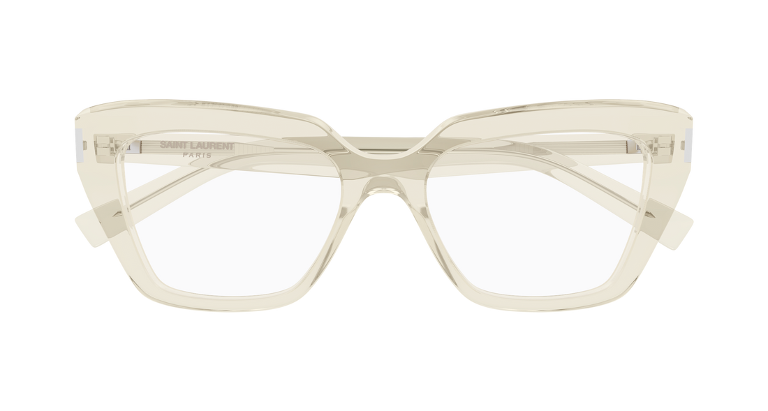 Gafas graduadas saint laurent sl 829 004 amarillo cat eye femenino talla 54mm - Vista de detalle