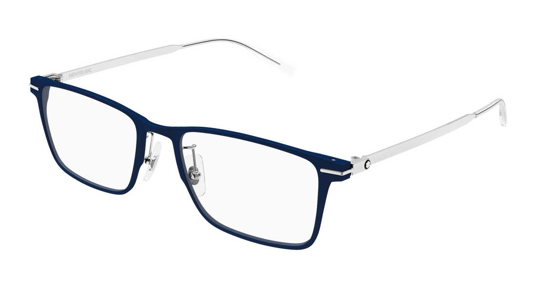 Brillen montblanc mb0396on 009 azul square masculino größe 56mm - Hauptansicht