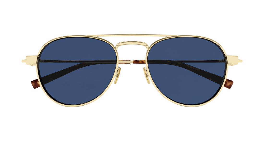 Gafas de sol saint laurent sl 708 005 dorado round masculino talla 54mm - Vista de detalle