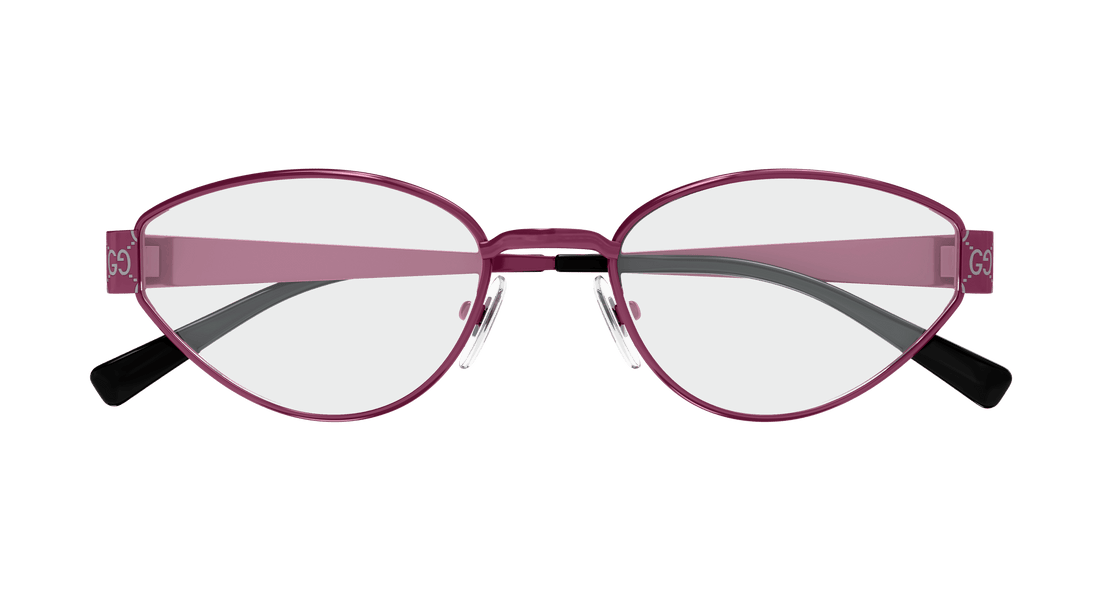 Óculos graduados gucci gg1853o 003 rosa geometric femenino tamanho 54mm - Vista de detalhe