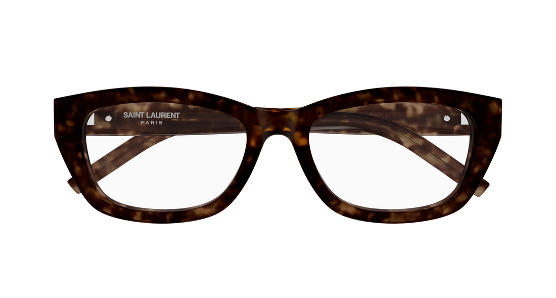 Brillen saint laurent sl m153 opt 002 havana cat eye femenino größe 55mm - Detailansicht