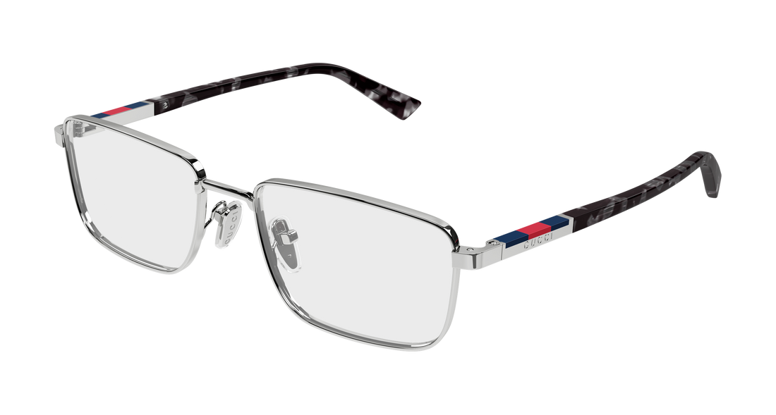 Brillen gucci gg1964o 003 plateado rectangular / squared masculino größe 55mm - Hauptansicht