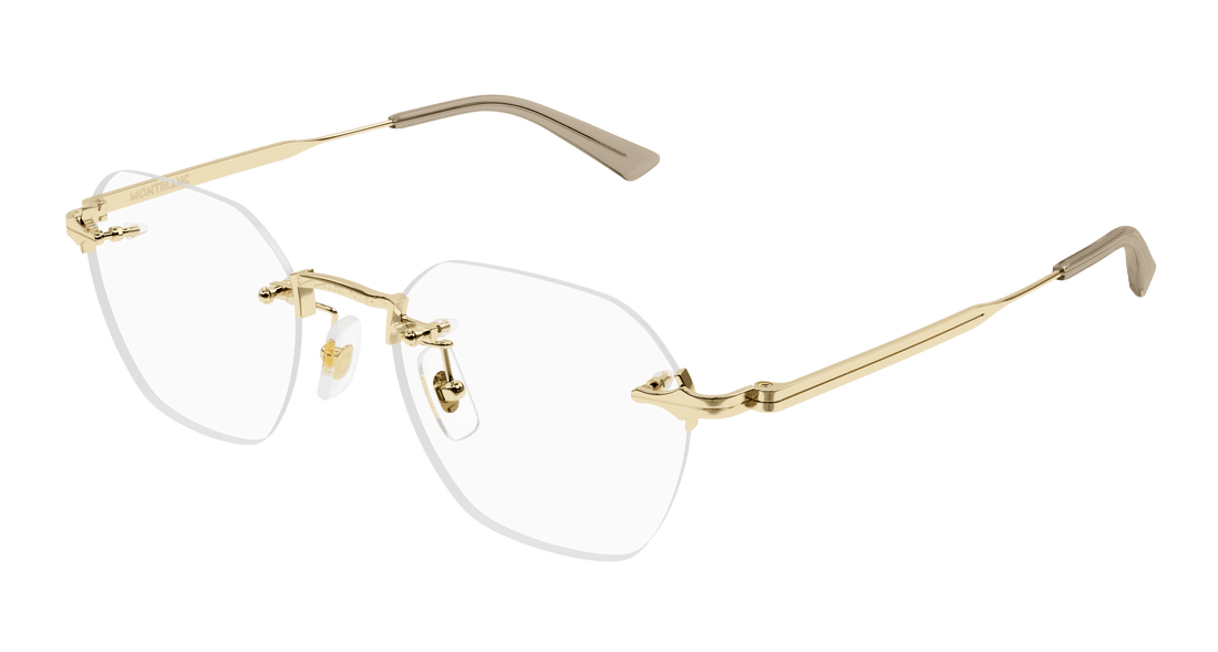 Brillen montblanc mb0403o 001 dorado round masculino größe 50mm - Hauptansicht