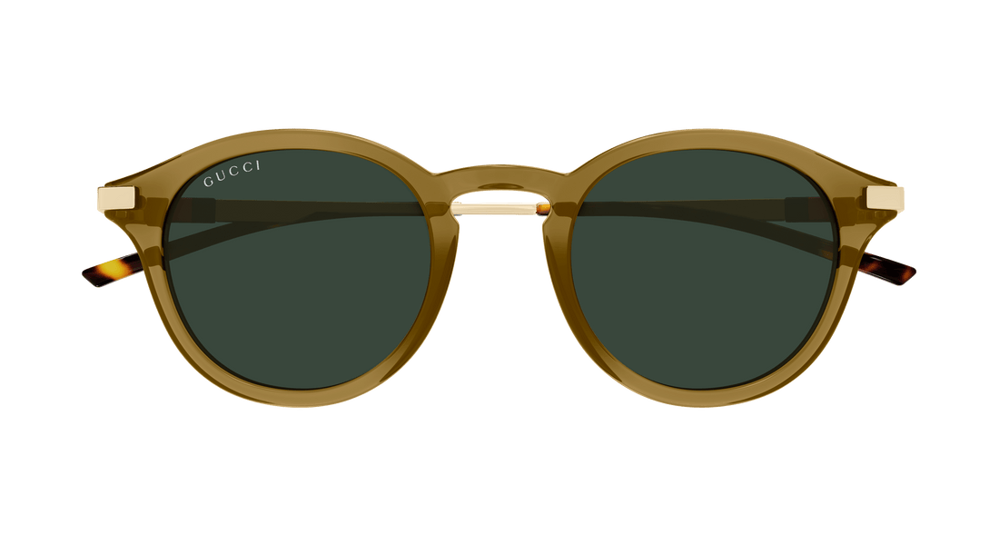 Occhiali da sole gucci gg1890s 003 marron round masculino taglia 48mm - Vista dettagliata