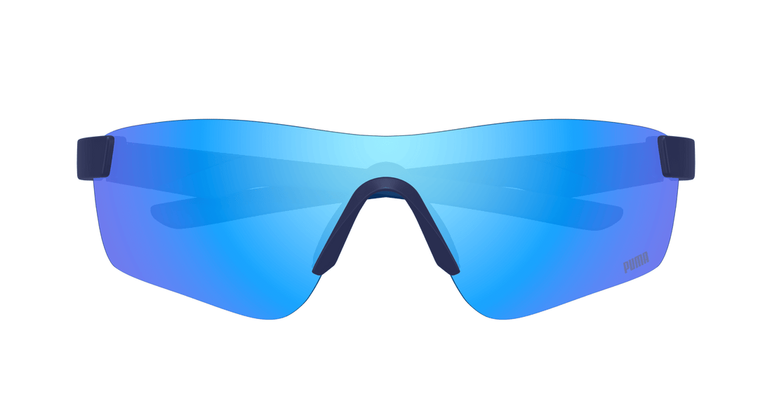 Gafas de sol puma pu0481s 004 azul mask masculino talla 99mm - Vista de detalle