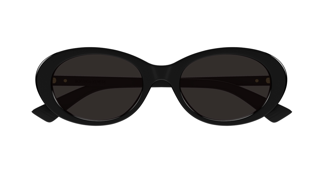 Lunettes de soleil bottega veneta bv1415sk 001 negro round/oval/panthos femenino taille 54mm - Vue détaillée