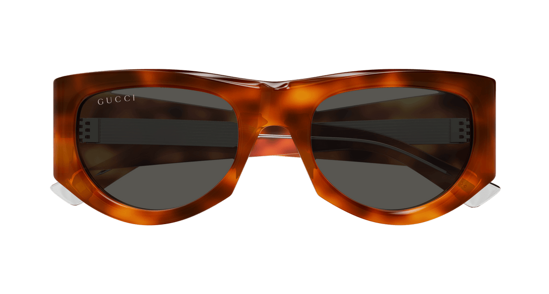 Óculos de sol gucci gg1917s 006 havana square femenino tamanho 53mm - Vista de detalhe