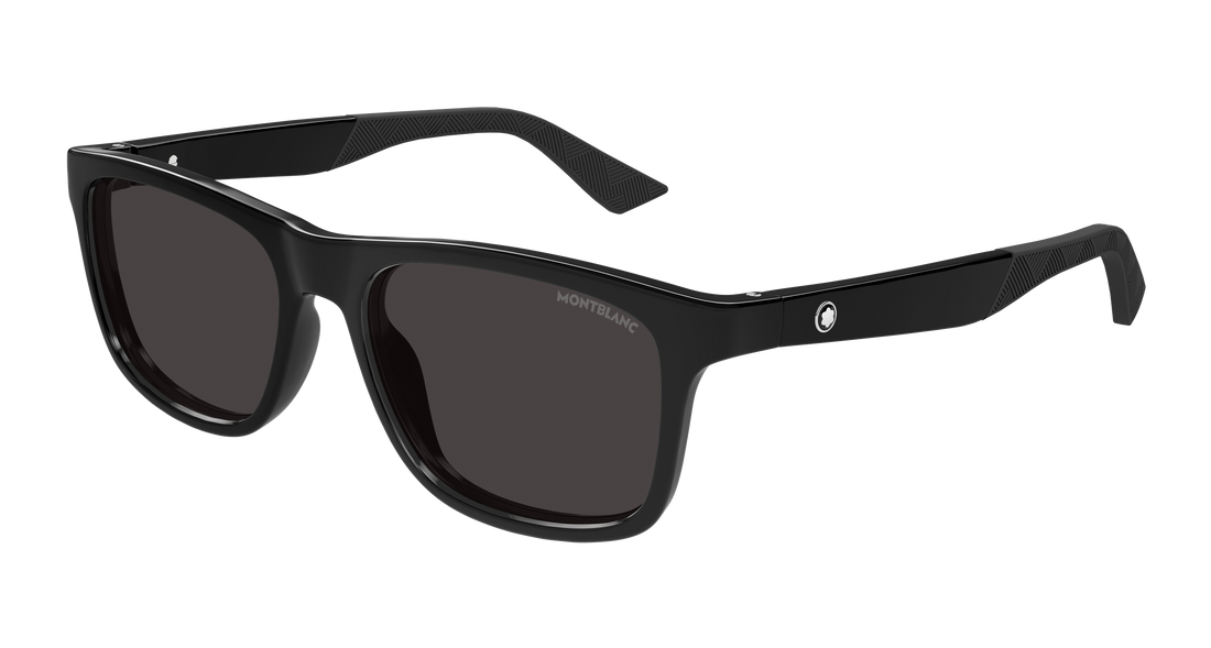 Sonnenbrillen montblanc mb0432s 001 negro rectangular / squared masculino größe 55mm - Hauptansicht