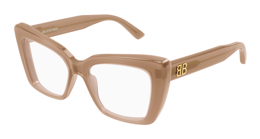 Brillen balenciaga bb0297o 006 marron butterfly femenino maat 52mm - Hoofdaanzicht