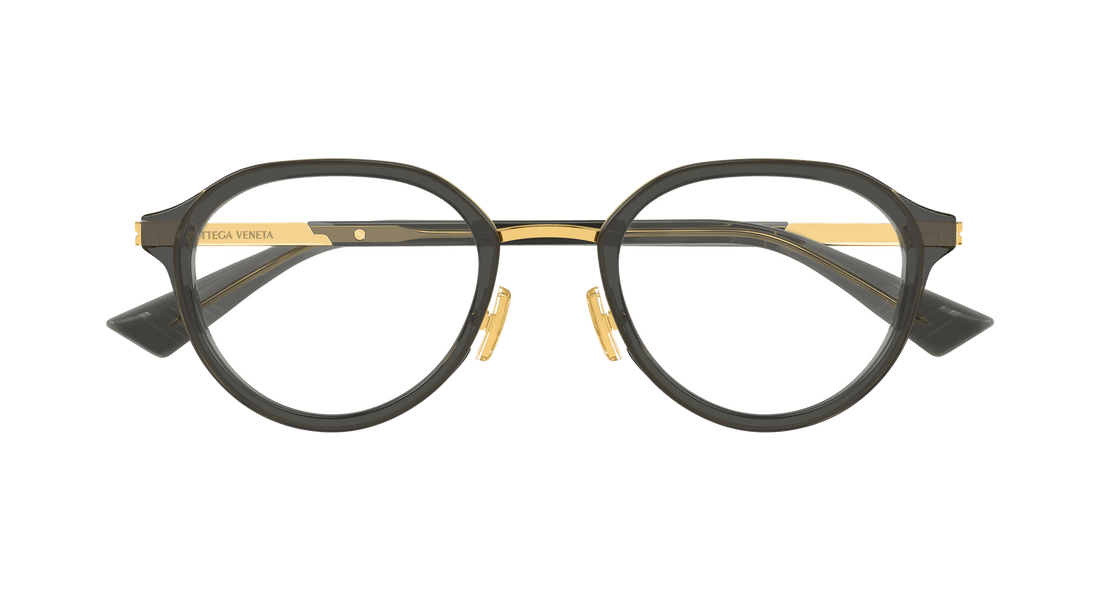Prescription glasses bottega veneta bv1375o 004 gris round masculino size 50mm - Detailed view