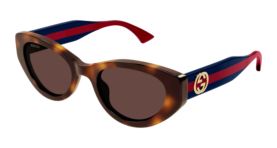 Occhiali da sole gucci gg1862s 002 havana cat eye femenino taglia 52mm - Vista principale