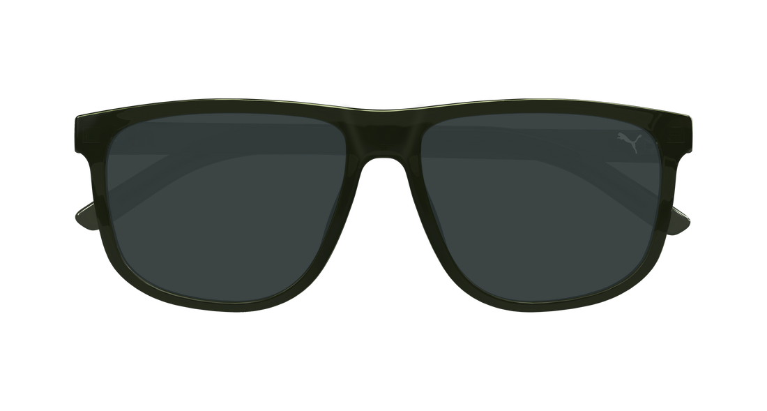 Occhiali da sole puma pu0499sa 005 verde pilot/navigator unisex taglia 58mm - Vista dettagliata