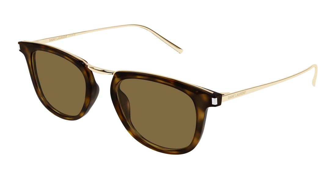 Occhiali da sole saint laurent sl 753 006 havana round unisex taglia 50mm - Vista principale