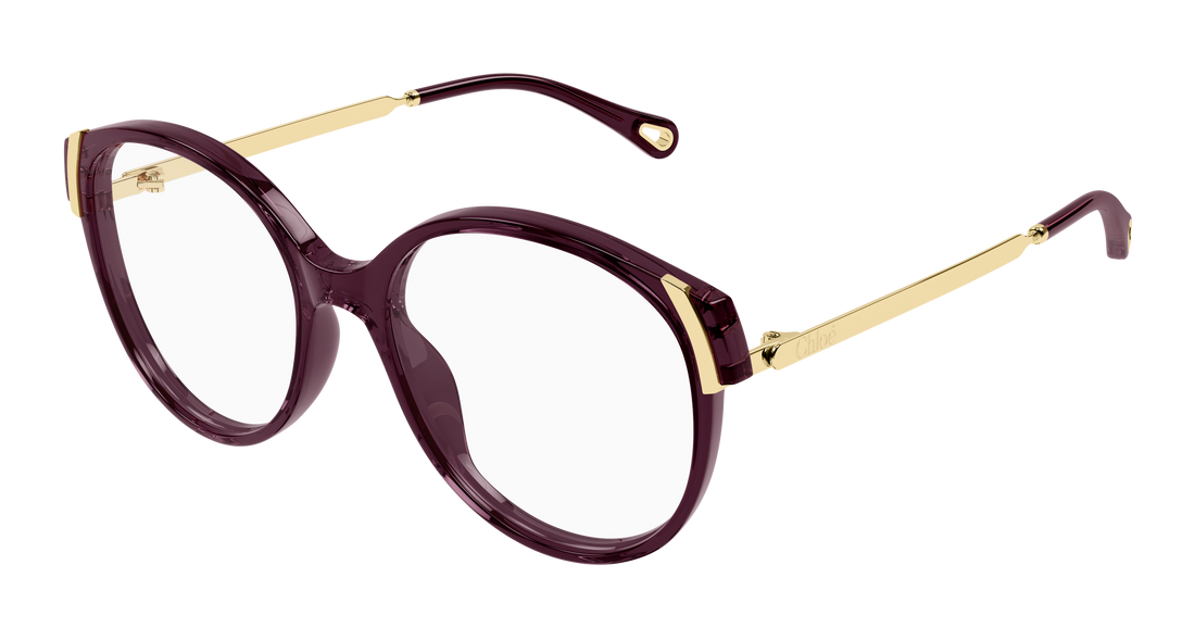 Brillen chloé ch0328o 010 violeta round/oval/panthos femenino größe 54mm - Hauptansicht