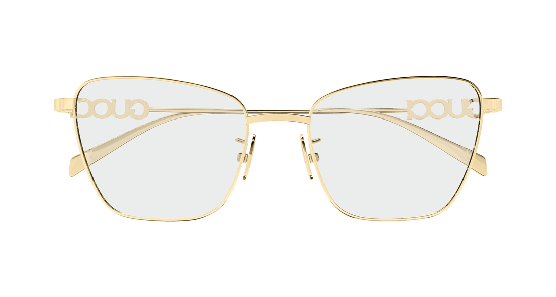 Óculos graduados gucci gg1807o 003 dorado butterfly femenino tamanho 54mm - Vista de detalhe