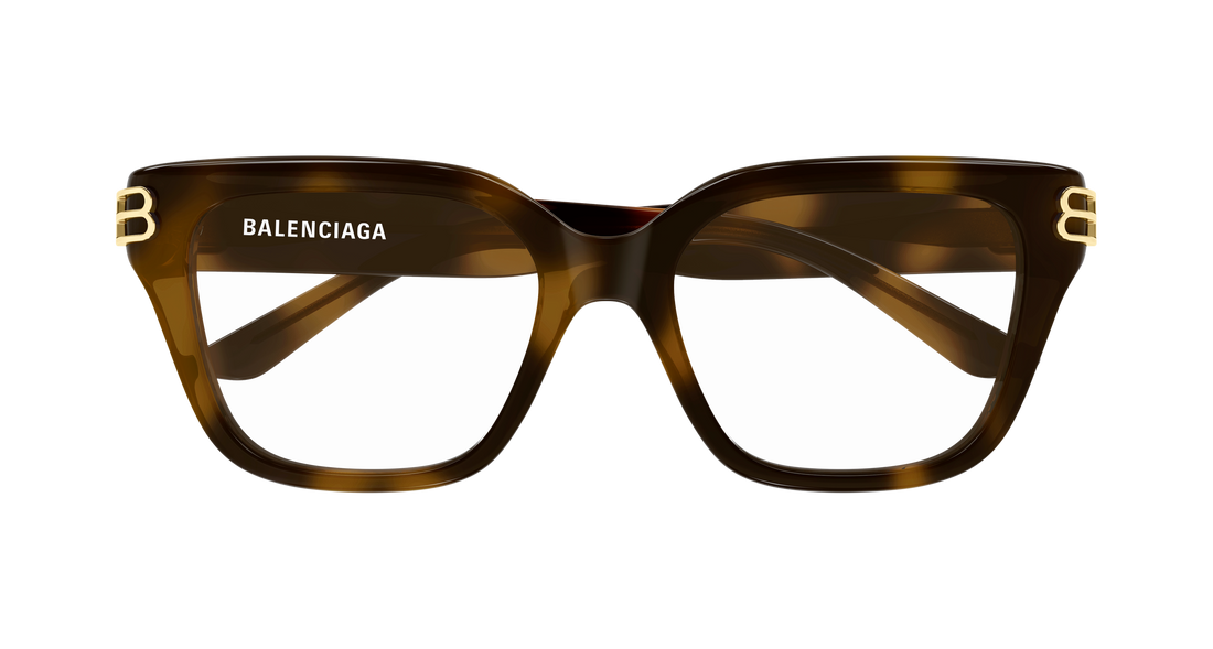 Occhiali da vista balenciaga bb0437o 008 havana rectangular / squared femenino taglia 54mm - Vista dettagliata