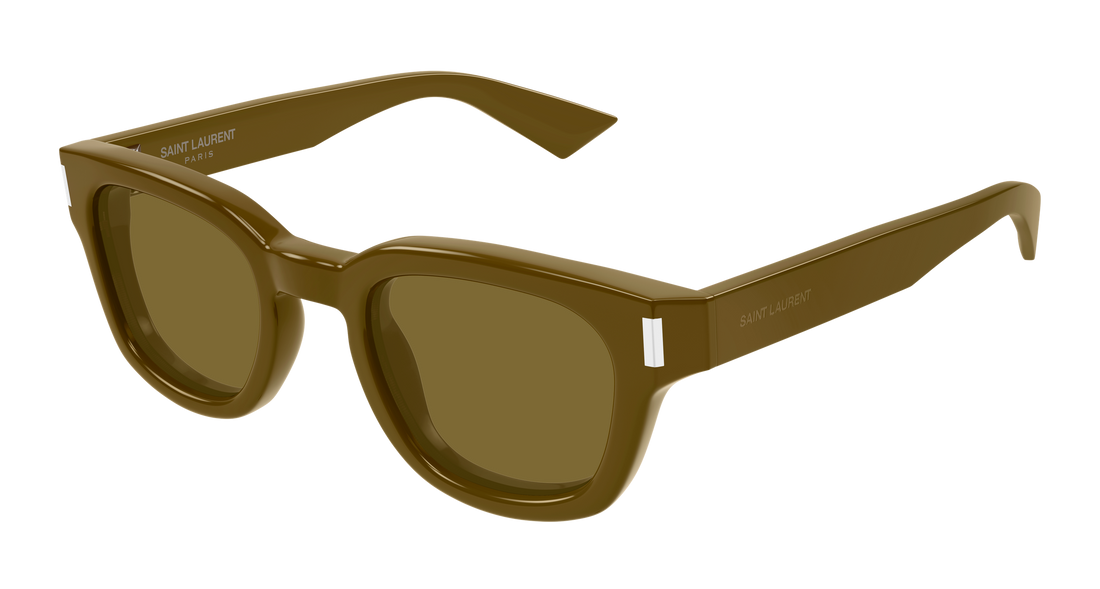 Lunettes de soleil saint laurent sl 838 007 marron round/oval/panthos unisex taille 49mm - Vue principale