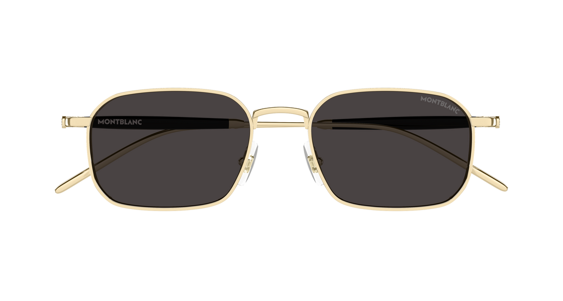 Occhiali da sole montblanc mb0441s 001 dorado rectangular / squared masculino taglia 52mm - Vista dettagliata
